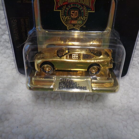 Jeff Burton #99 Exide 24K Gold 1/64 Racing Champions Car Nascar 50th Anniversary - Picture 6 of 11